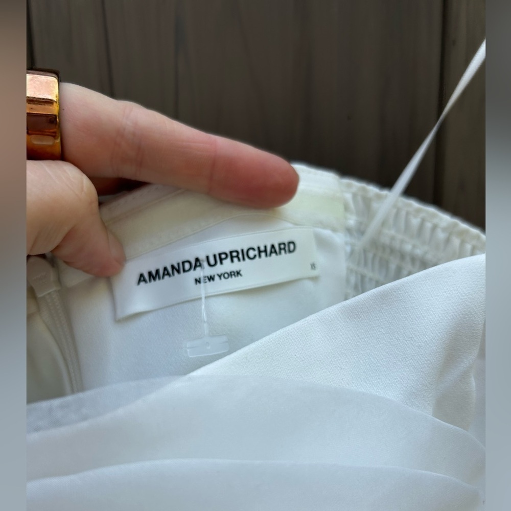 Amanda Uprichard Fae Rose Dress in Ivory - Picture 5 of 7